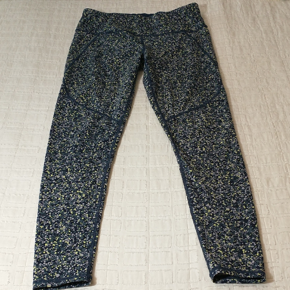 Sweaty Betty Leggings, The Power, Medium Size,Regular Length, Navy Blue And Gray